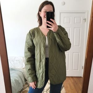 Aritzia TNA Wicker Park Jacket Olive Green Medium